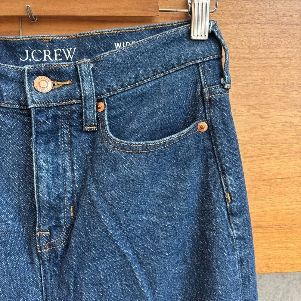 J. Crew Wide Leg Trouser Jeans, Size 25P